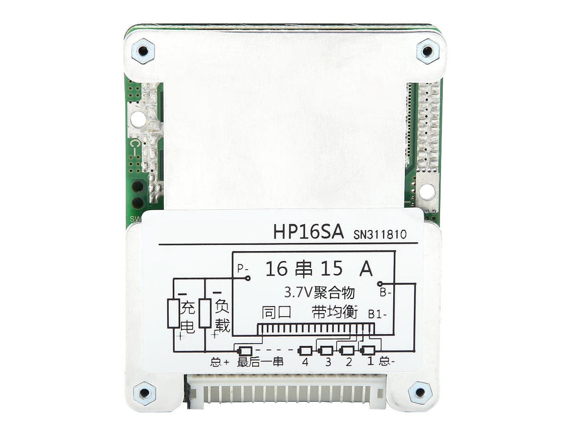 Laxiscreed Placa De Proteção De Bateria 16s Com Equilíbrio Para Baterias De Íon De Lítio E Fosfato De Ferro De Laxiscreed