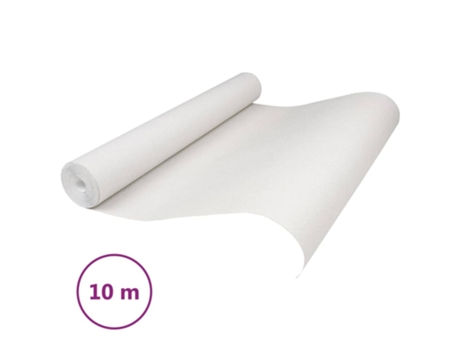 Papel de Parede 3D VIDA XL Cor Sólida Branco