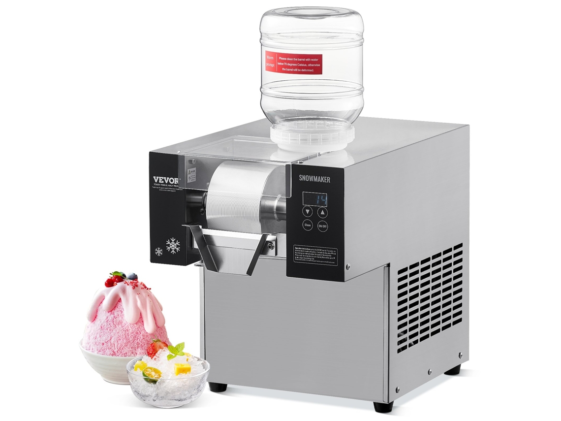 Máquina de gelo em formato de floco de neve VEVOR 80 kg/24 h Aço inoxidável