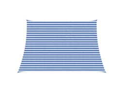 Vidaxl Vela De Sombra 3 / 4 X 3 M Hdpe Retangular Azul E Branco