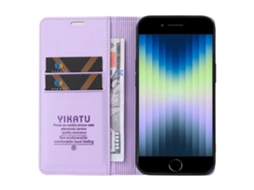Yikatu Yk-001 Para Iphone 6/7/8 4,7 Polegadas/se (2020)/(2022) Capa Magnética Com Fecho Automático E Suporte Tipo Carteira