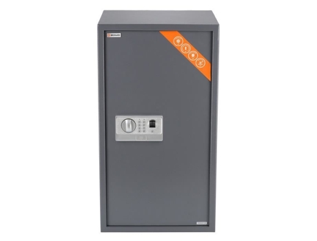 Cofre biométrico de escritório BRIHARD - Tamanho grande - 97L - Cinza RAL 7015