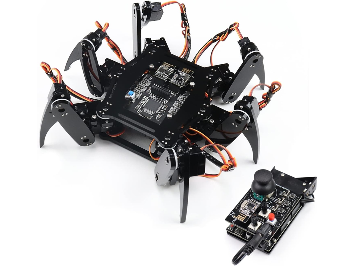 Hexapod Robot Kit With Remote, Walking Crawling Twisting, App Remote Control, Servo Stem Project