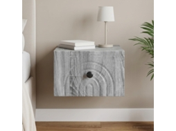 Vidaxl Gabinete De Canto Montado Na Parede Com Gaveta Sonoma Cinzento