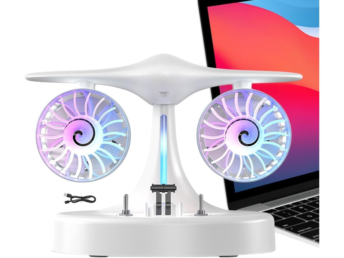 Ventilador De Mesa Para Ambientes Pequenos Com Carregamento Usb,