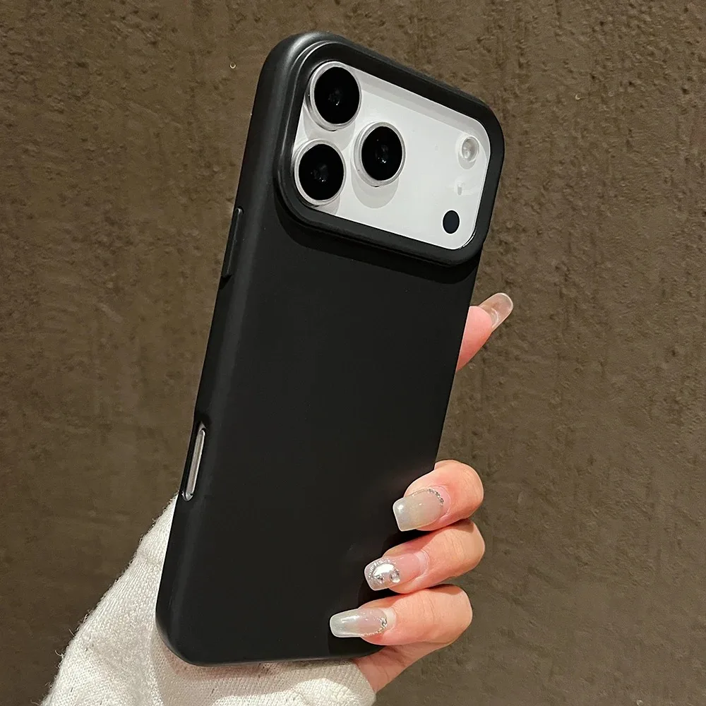 Capa De Silicone Líquido À Prova De Choque Para Iphone 17 Pro (preta), Capa Protetora Macia.