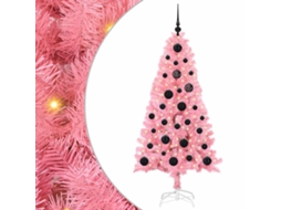 Conjunto 1 Árvore De Natal Vidaxl Rosa Pvc (150 Cm)