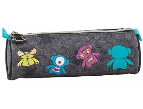 Estojo MONSKEY  (Cinzento - Poliéster - 22x8x8cm)