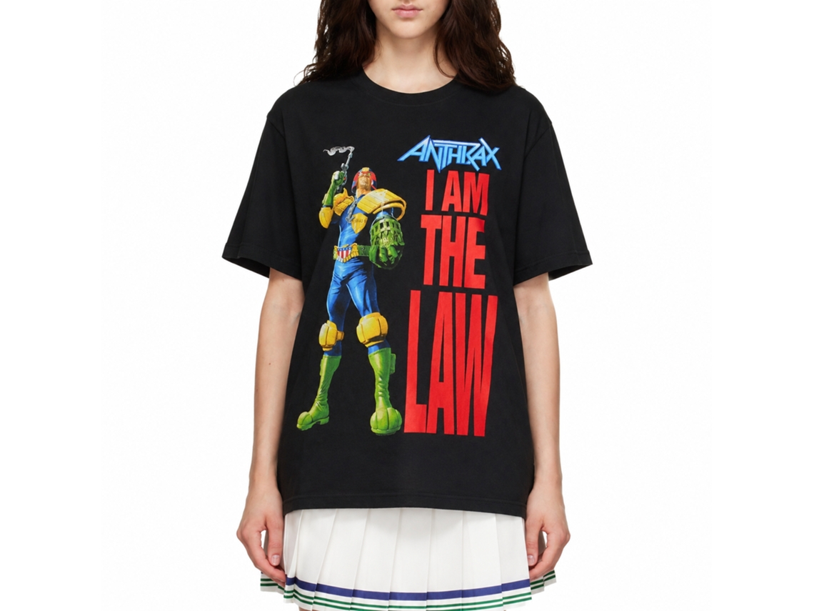 Anthrax I Am The Law T-shirt Unisex Adults Size:l