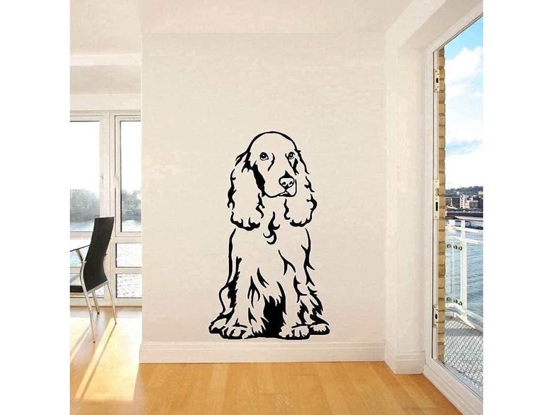 Adesivos de parede planos e modernos, removíveis, em vinil, para decoração de casa, sala de estar e quarto, 85x50cm