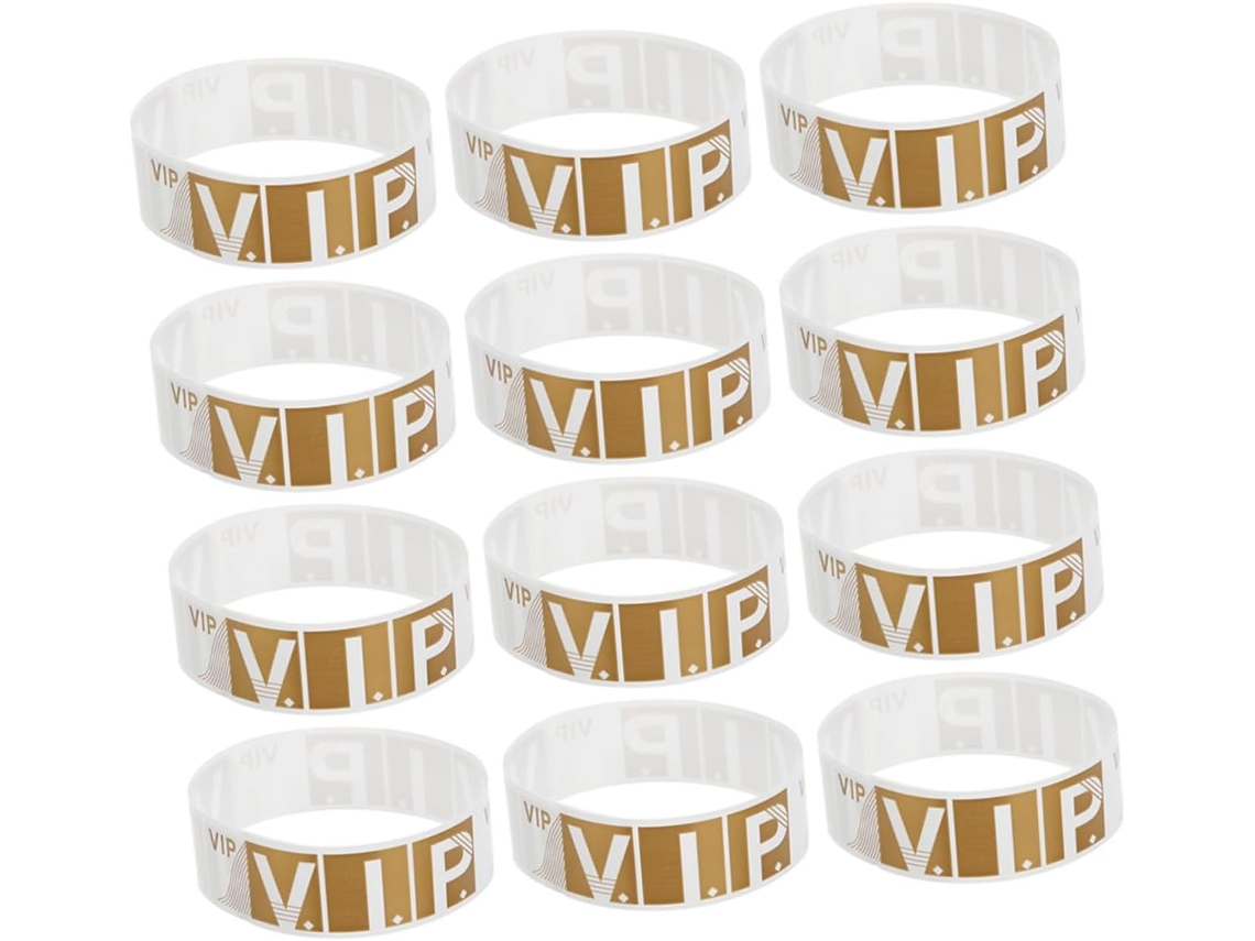 Pulseiras De Papel Tofficu Para Eventos Vip, Pulseiras Douradas Para Eventos, Impressão Nítida E Design Suave, 300 Unidades