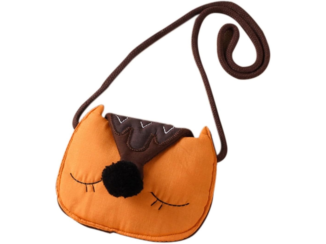 Bolsa De Algodão Laranja Com Estampa De Raposa, 1 Unidade