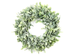 Guirlanda de flores artificial com fruto bodhi e grama para decoração de 30cm LAXISCREED