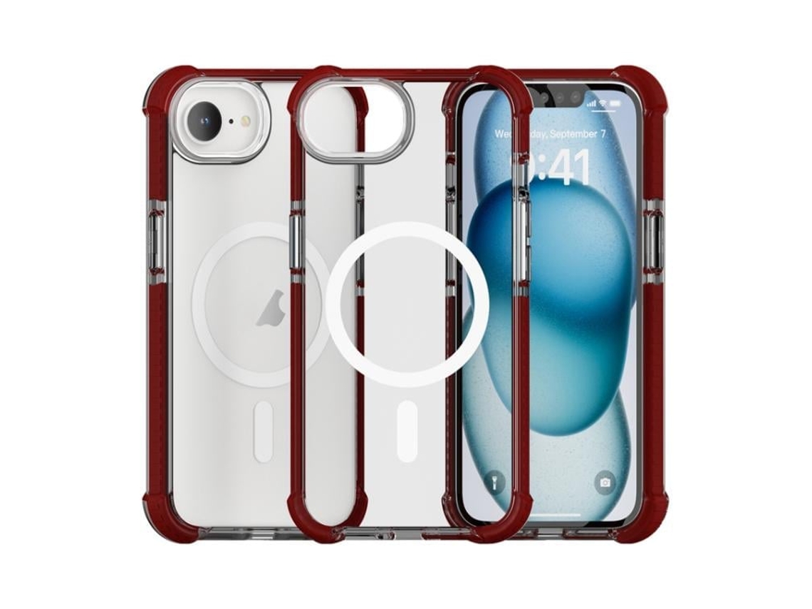 Capa De Acrílico Transparente À Prova De Choque Para Iphone 16e - Magnética - Magsafe