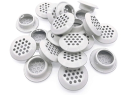 20 Rejillas de Ventilación Circulares de Acero Inoxidable 25 mm para Cocina, Baño, Armario, Gabinete y Oficina | S/MARCA