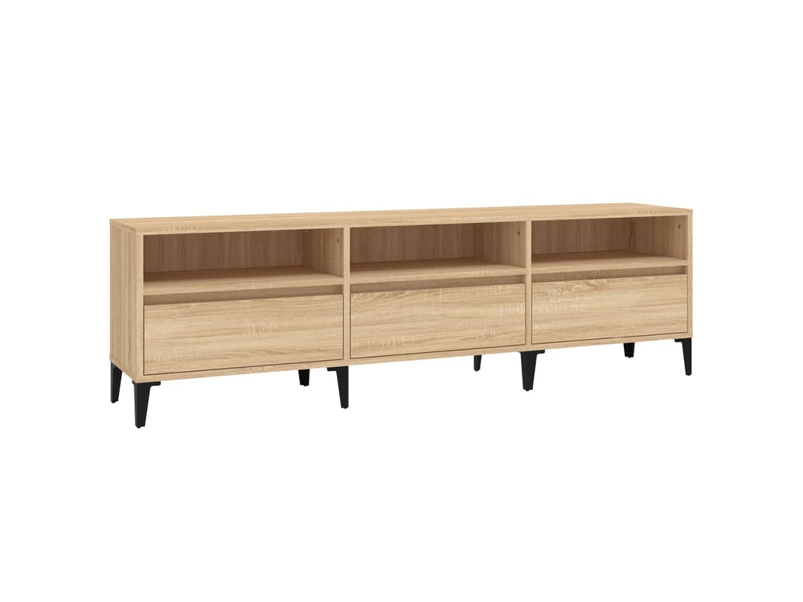 Móvel de Tv 150x30x44.5 cm Derivados de Madeira Carvalho Sonoma MAISON EXCLUSIVE