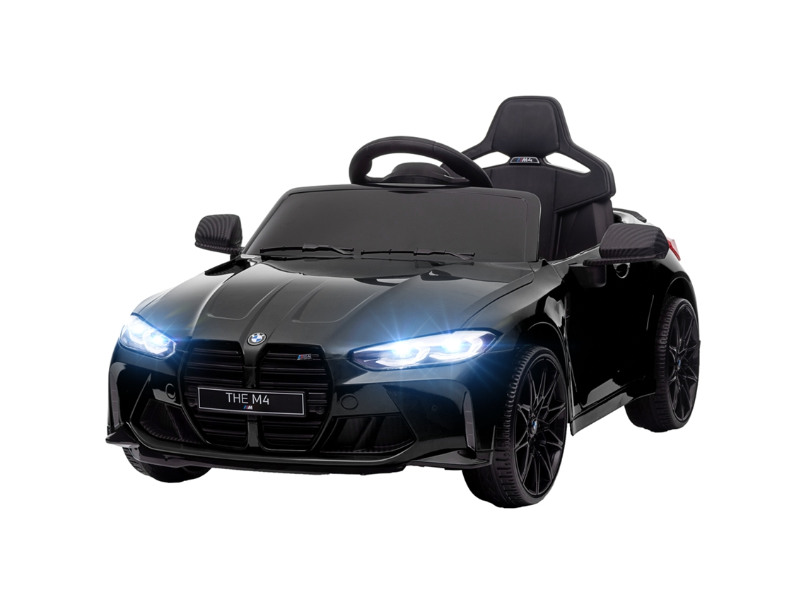 Carro Elétrico Infantil 12v 2 Motores (controle Remoto 2.4g, Buzina, Faróis, 3 5km/h, 30kg, Preto)