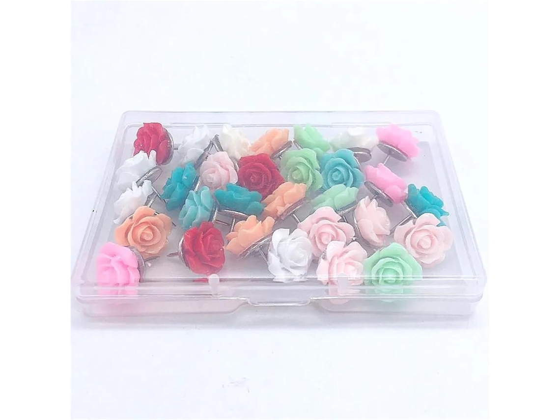 Tachinhas Decorativas Em Formato De Flor, 30 Unidades, Para Paredes,