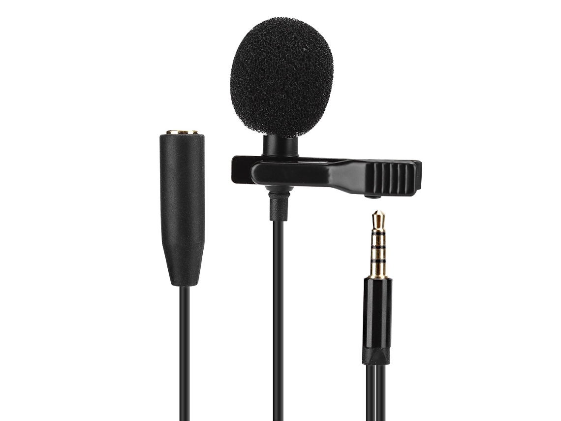 Aetheria microfone Mini Clip para Colarinho com Buraco Conexão Transmissão Vivo Gravação Entrevista
