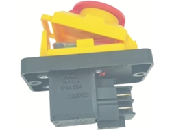Interruptor De Da Emergência Kjd12 250v 4 Pinos Liga Desliga, Botão De Pressão Com Liberação Sem Tensão Nvr, Comum