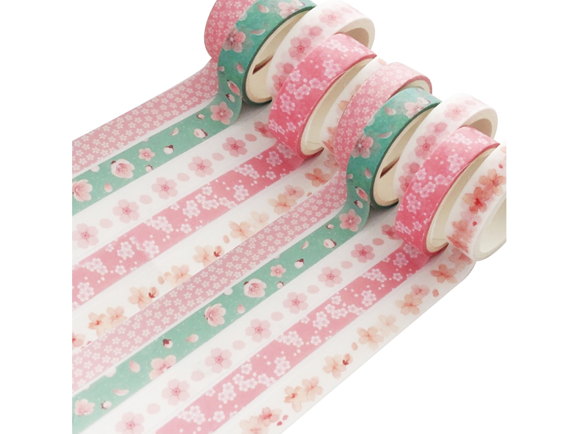 Conjunto De Fita Washi Criativa, Design De Arte Moderna, 10 Rolos, Boa Aderência, Transferível, Uso Amplo, Vários Tamanhos, Ótimo Presente Para Artesa