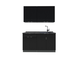 Talha De Cozinha Fame Line, 140cm, Pt Antracite, Preto Riscado/antracite, Antracite, Vicco