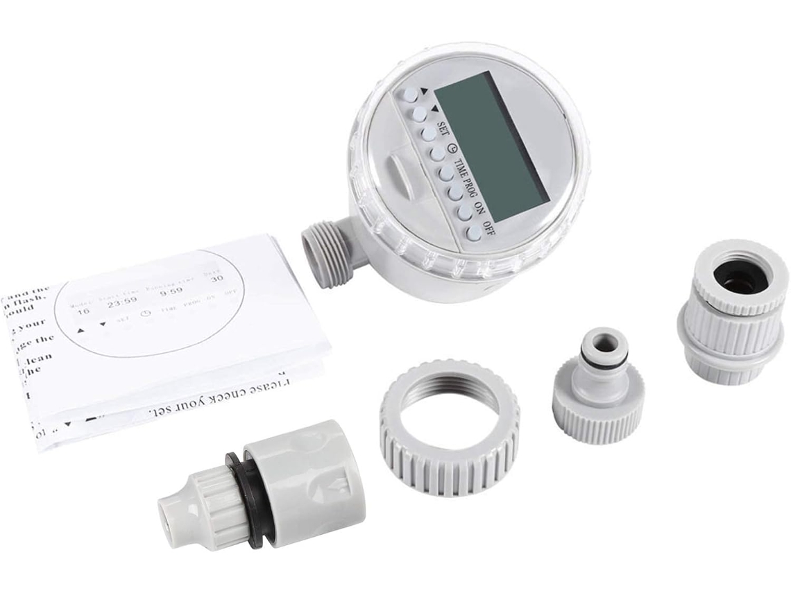Temporizador De Irrigação Movido A Energia Solar Com Visor Lcd E Capa
