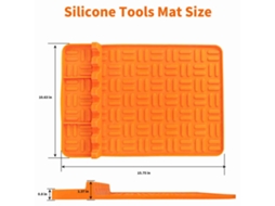 Tapetes Silicone Anti-calor Para Parrilla Laranja