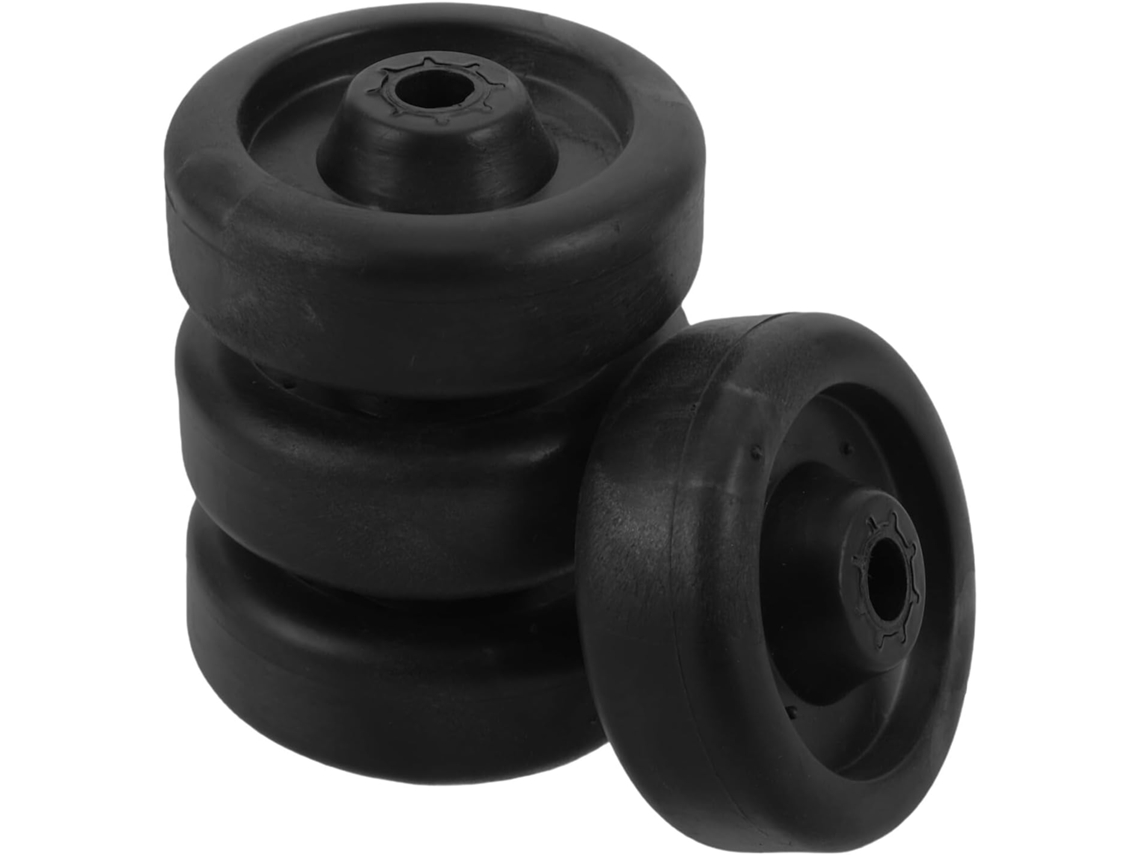 Rodízios Giratórios De Plástico Preto Para Equipamentos Ginástica,