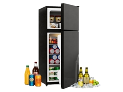 Mini Geladeira 92l Freezer 28l Porta Vidro Led Silenciosa VELTRIX