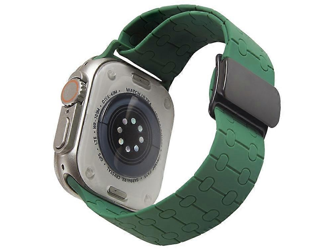 Pulseira De Silicone Líquido Compatível Com Apple Watch Series 9, 8, 7, 41 Mm / 6, 5, 4 Se , Se (2023), Se 40 Mm / 3, 2, 1, 38 Mm Facpoet (2022)
