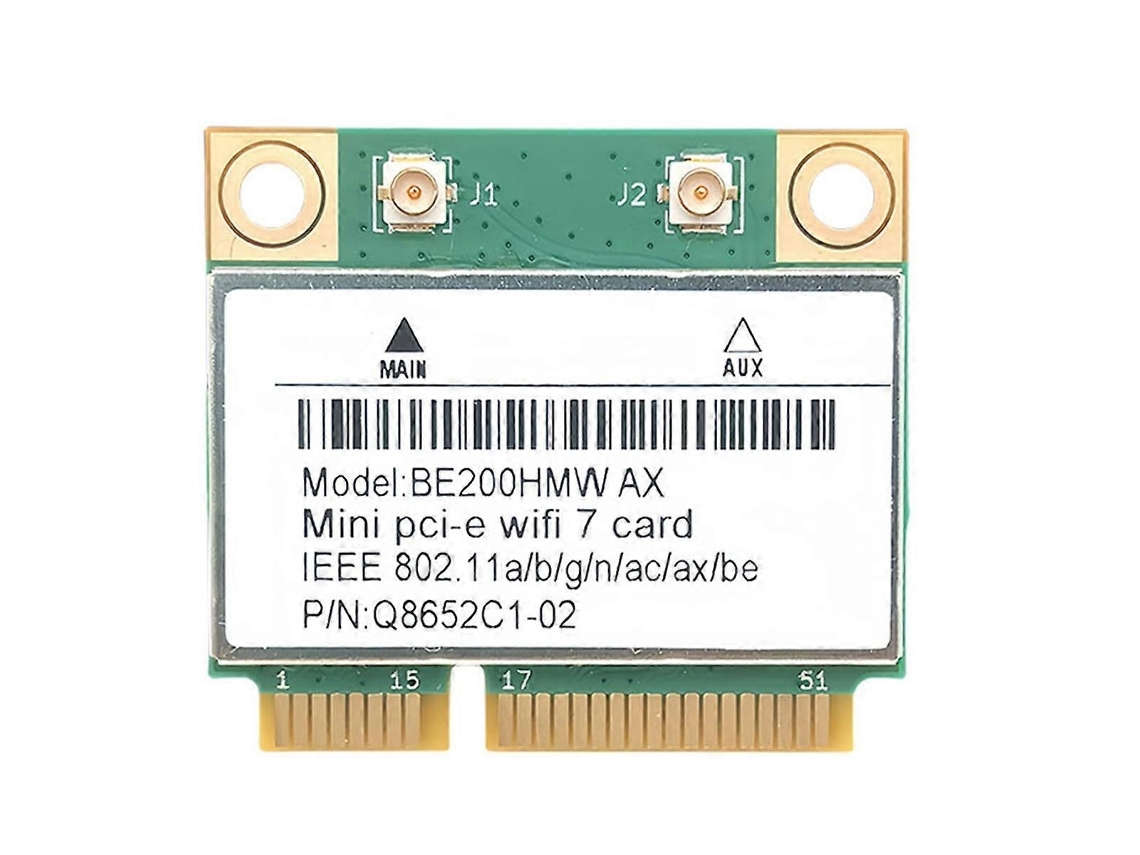 Lurelia Placa Wi-fi Mini Pcie Be200 Be200hmw Wi-fi 7 5,8 Gbps 574 Mbps 2,4 Ghz Tri Band 2,4/5/6 Ghz