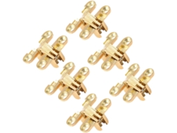 Dobradiças Ocultas De Liga Zinco, 6 Peças, Douradas, Autoportantes,