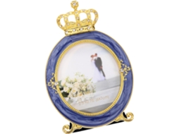 Porta Retratos Zinco Formato Coroa Dourada Estilo Nórdico Escura Decorativo Escritório Quarto Elegante GOKOCO