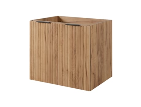 Móvel De Banheiro, Carvalho Craft Puxador Preto, 60 X 57 X 46 Cm 3xe Living