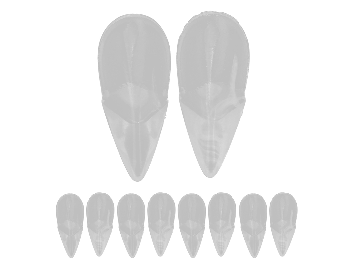 KOFIHETY Dentes De Vampiro Falsos Transparentes Para Cosplay Festa Dentadura Acessório De Fantasia Para Halloween