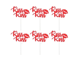 10 Peças De Palhetas De Bolo Kisskiss
