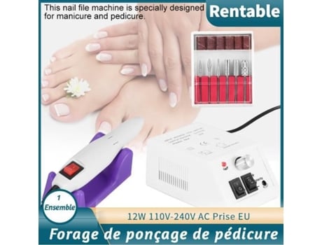 Broca elétrica profissional para unhas, conjunto de manicure e pedicure HB041-QUT-KOR CUQUE