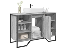 Vidaxl Móvel P/ Lavatório 91x35x60cm Derivados Madeira Cinzento Sonoma