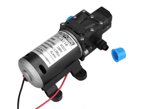 MIni 100W 12V 1600PSI Bomba de água PR de alta pressão para lavagem de carro autoescorvante 8L / min - XY FR YOSOO