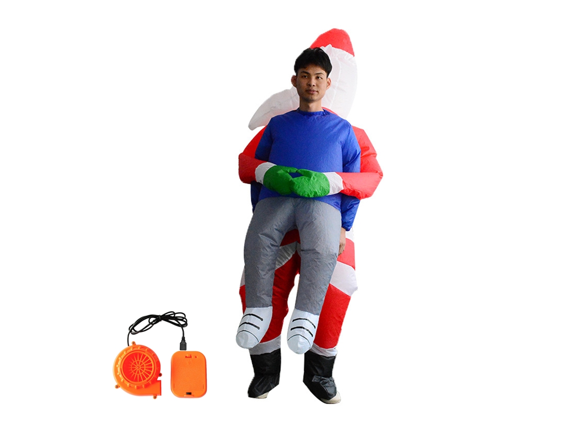 Fantasia de Natal Inflável Santa Claus com Enchimento Automático LAXISCREED