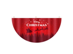 Bandeira De Natal Em Forma De Leque Para Exterior