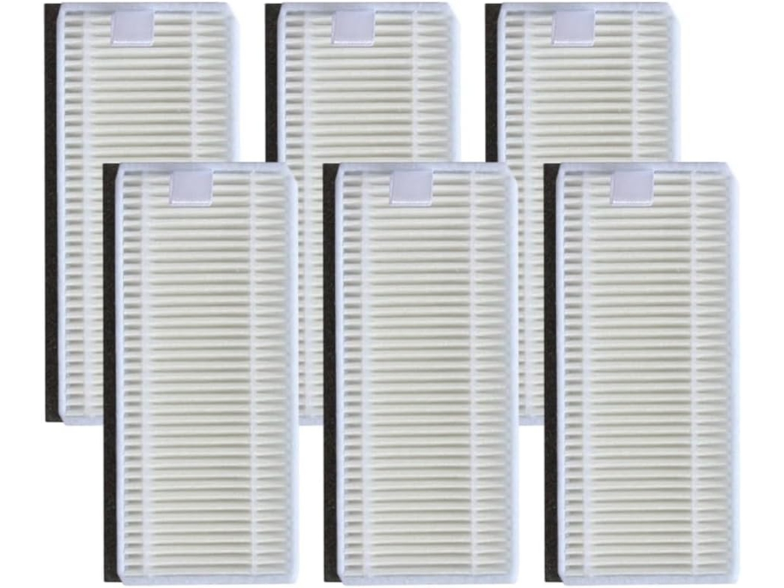 Kit Com 6 Filtros Laváveis Para Aspirador De Pó Lefant M1 U180 T700,