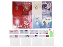 Kit De Cartão Comemorativo Com Pintura Diamante De Natal Inovador, Decoração, Presentes Para Festivais Faça Você Mesmo Aquaforge
