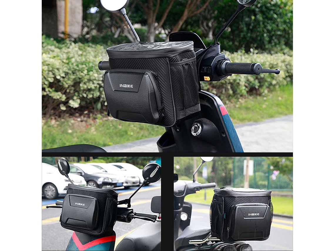 Bolsa Para Guidão De Bicicleta Isolada Impermeável Com Tela Tática Reflexiva Para Itens Quentes Ou Frios