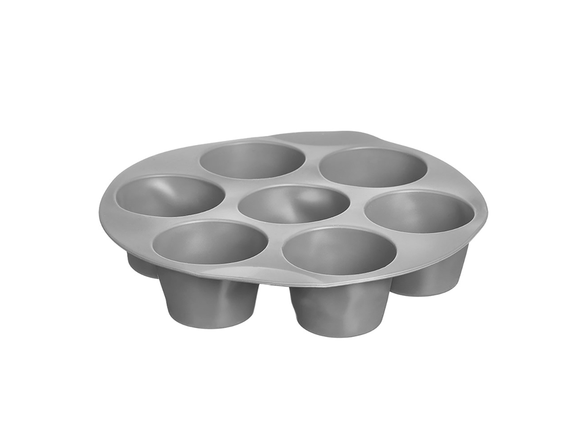 Forma de Silicone para Fritadeira a Ar com 7 Compartimentos Cinza DAM
