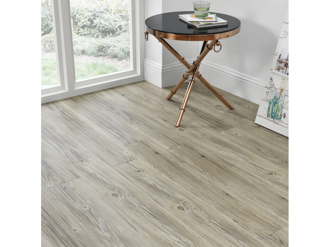 Auto-adesivo PVC Vinil Floor (7 folhas 0,975 m2) CLARO NATURAL OAK [NEU.HAUS]