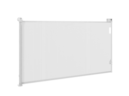 Portão Retrátil Cães Branco 0- 149cm Com Tranca Automática