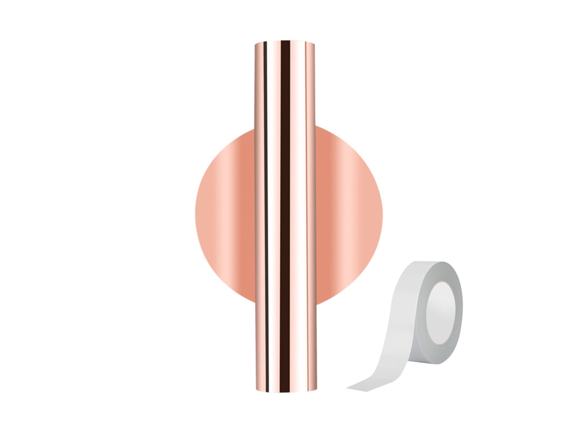 Vaso de Parede com Design Nórdico LAXISCREED em Ouro Rosé, Sem Pregos, Fita Doble Face, Formato Redondo