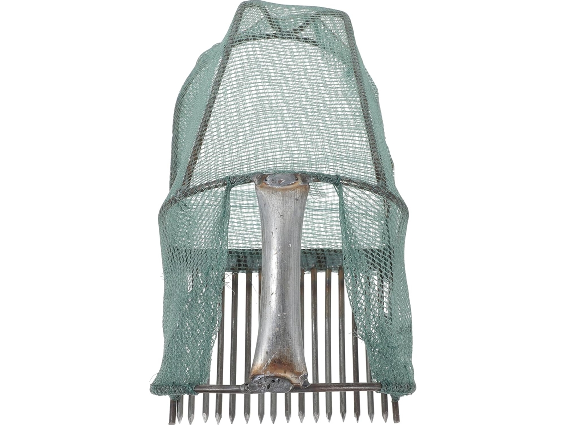 Colhedor De Mirtilos Com Cesto Dobrável Em Aço Inoxidável